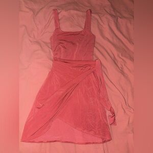 Wilfred Pink Asymmetrical Sundress for Prom